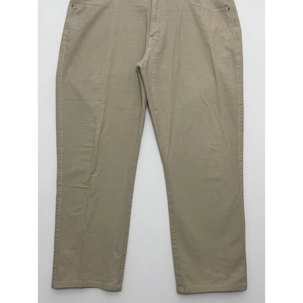 Peter Millar 5-Pocket Pants Men 38x27 Khaki Stretch Crown Vintage Canvas Chino